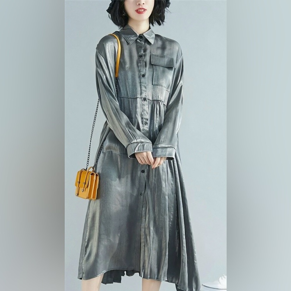 Madonna Chic Metallic and silver Long Dresses